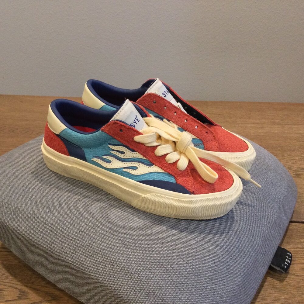 New STRAYE Red and Blue Trainers  Size US Women 6.5